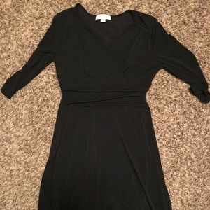 Black Mid-Sleeve Dress